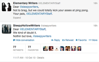 Illustration for article titled When Elementary and Sleepy Hollow Fight, We Win